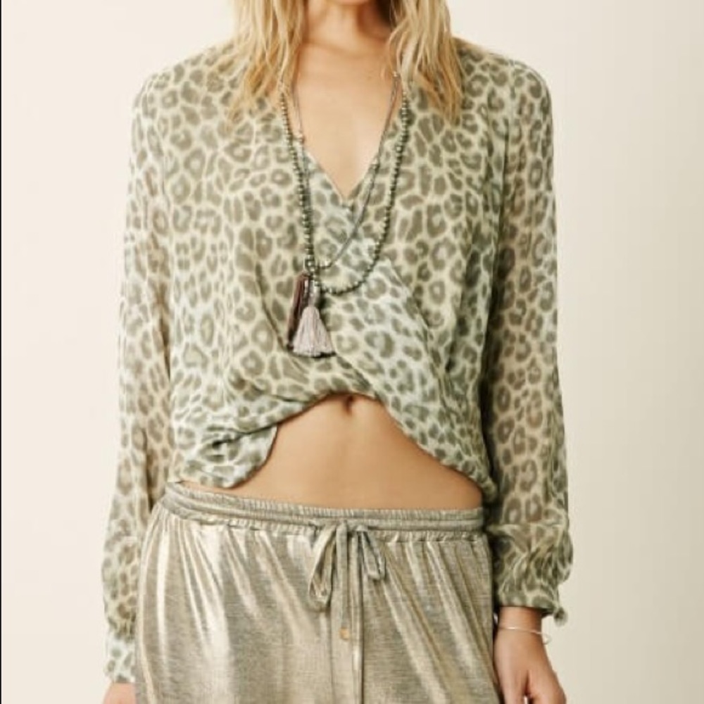 Planet Blue Blu Moon Hey Hey Blouse